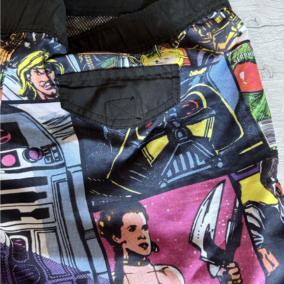 Star Wars Swim Trunks Size 2X Comic Strip All Over Print - Picture 5 of 16